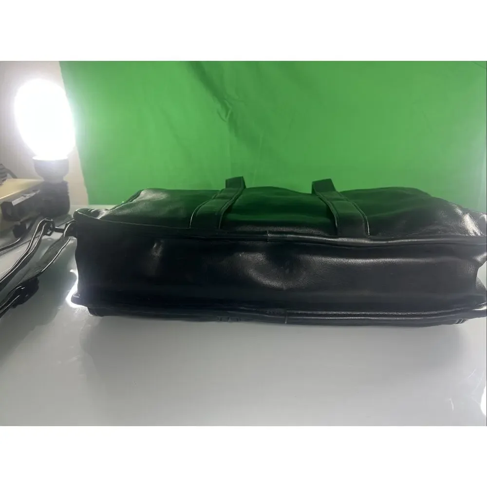 Leather Tech Organizer Briefcase